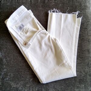 MOTHER White Ankle & Cropped Jeans